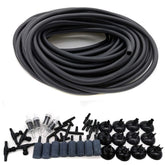 JIH aquarium tubing 50ft black coiled for discreet tank installations.