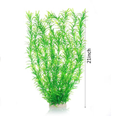 Jihaqua aquarium decor with heavy ceramic base keeps plants stable