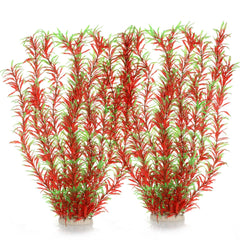 JIHAQUA tall plastic plants provide a water-flow look to enhance tank depth.