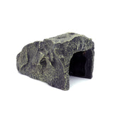 JIHAQUA reptile hide medium rock cave offers natural concealment and a stable resting spot.