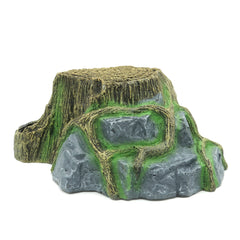 JIHQUA resin large turtle hideout texture closeup shows rugged rock finish