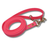 Jim Hodges Gummy Dog Leash pink 1-2in 6ft showcases durable Biothane training grip for confident sessions