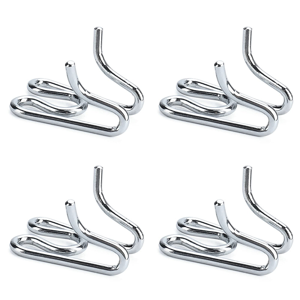 JIPIMON dog collar extra links 4-pack closeup highlights durable chrome finish for long-lasting training.