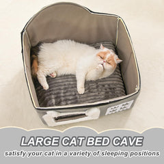 Jiupety Bear Cat Houses small size fits tight spaces with a cozy nook.