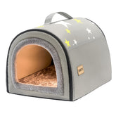 Jiupety Cozy small pet dog house outer view shows snug warmth for small pets