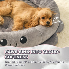 Jiupety cute calming dog bed octopus design offers a comforting space for dogs