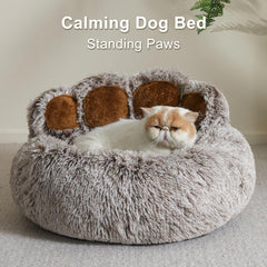 Jiupety dog bed pp cotton fill closeup emphasizes plush softness and warmth.