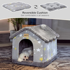 Jiupety igloo pet house non-slip bottom ensures stable footing during use.
