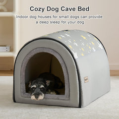 Jiupety dog house interior pillow emphasizes plush comfort for pets