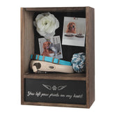 J JACKCUBE DESIGN pet memorial shadow box front view showcases memories and keepsakes for lasting remembrance