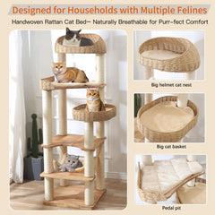 JLDUQKUM cat-tree hammock provides relaxing perch for lounging and surveying the room