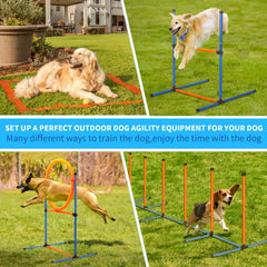 JMMPOO adjustable hurdle with pole connectors for scalable workouts