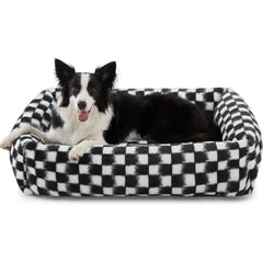 JOEJOY dog bed medium rectangle cover emphasizes plush warmth and easy cleaning