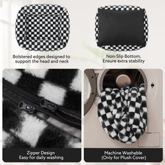 JOEJOY dog bed removable cover with zipper enables easy machine-wash maintenance