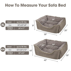 joejoy rectangle dog bed fabric closeup rose swirl faux fur suede feel
