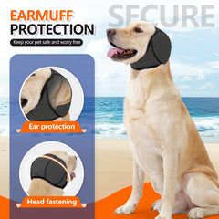 JOHNBOLIN velcro elastic headband on dog for quick fit