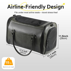 Johomviin breathable mesh panels keep pets cool in transit.