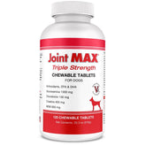 Joint Max triple-strength chewable tablets bottle shown for joint support and mobility benefits.