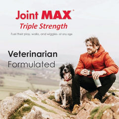 Joint MAX TS packaging front showcases vet-formulated joint care for active pets.