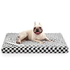 JOEJOY dog bed with plush plaid top offering cozy comfort for daily lounging