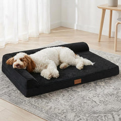 Jolifield orthopedic dog bed 36x24 egg-crate foam close-up for joint comfort