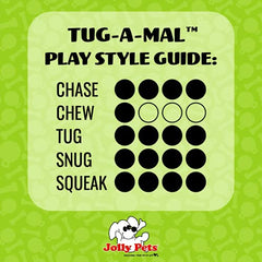 Jolly Pets JTA35 close-up handles for easy-grip tug play with big breeds.