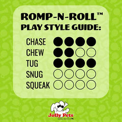 Jolly Pets Romp-n-Roll floats for water retrieval and splashy play
