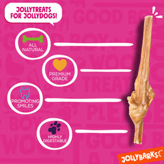 Jolly Barks Junior Bully Sticks single-ingredient beef bladder chew for puppies.