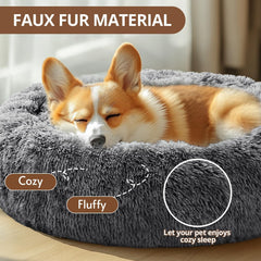 JOLLYVOGUE calming dog bed inner burrow showcases cozy, nest-ready space.