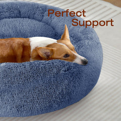 JOLLYVOGUE donut bed headrest details highlight neck support for calm naps.