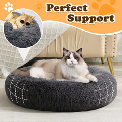 JOLLYVOGUE dog bed large soft plush fabric inviting deep relaxation after play