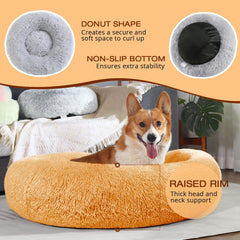 JOLLYVOGUE dog bed machine-washable cover for easy cleanup