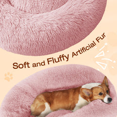 JOLLYVOGUE donut bed headrest provides neck support for calm resting.