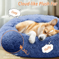 JOLLYVOGUE soft fluffy faux fur closeup shows plush texture pets love snuggling into.
