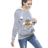 Jomago pet carrier hoodie pouch keeps a small pet close while you stay hands-free.
