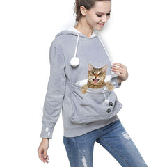 Jomago pet carrier hoodie pouch keeps a small pet close while you stay hands-free.