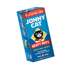 JONNY CAT four-box liner pack for extended litter maintenance.