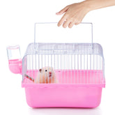 JONS NTY small hamster cage top-handle for easy travel and handling.