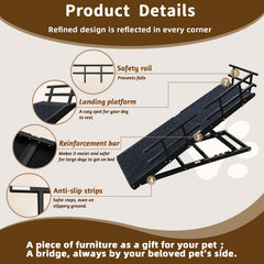 Solid wood construction with stainless hardware ensures durable use
