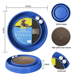 JOPOY scratcher provides a durable alternative, protecting furniture from claws.