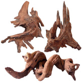Jorewood driftwood twisted branches 7-11 inch create natural habitat for fish and reptiles.