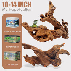 Jorewood driftwood low-tannin wood helps maintain clear water