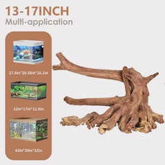 Jorewood driftwood low-tannin helps keep aquarium water clear and healthy.