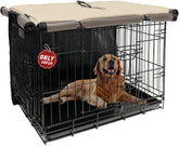 Joroamp dog kennel cover 42-inch front view offers privacy and weather protection