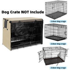Joroamp dog kennel cover 42-inch rolled windows show adjustable visibility