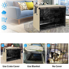 Joroamp dog kennel cover top pass-through enables convenient crate maneuvering