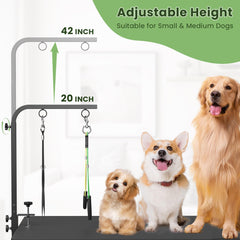 Josmimic hammock and haunch holders provide gentle restraint during trims