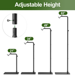 Josmimic reptile heat lamp stand heavy base for stable terrarium setup