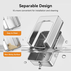 Jotesnew XXXL stainless litter box interior anti-leakage detail emphasizes spill prevention