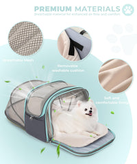 JourCraf airline-approved pet travel bag for cabin use.